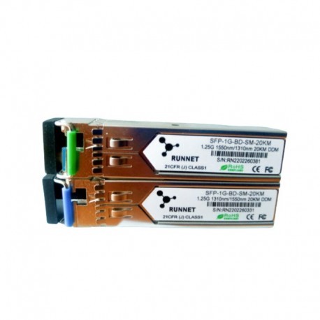 RUNNET SFP-1G-BD-SM-20KM